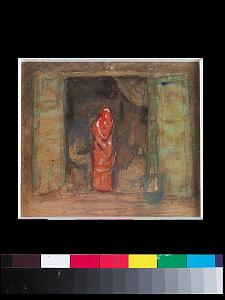 AUGUSTIN FERRANDO 1880-1957 Ferrando-020 Femme en rouge
